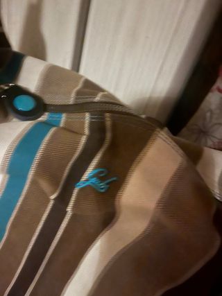 Borsa tracolla a righe, marca gabs