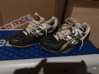 Zapatillas Asics Tenis Padel Negro/Dorado