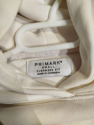 Sudadera oversize blanca