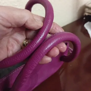 Bolso Purificación García buganvilla piel