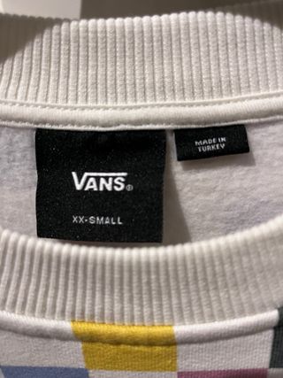 Sudadera VANS cuadros multicolor talla XXS