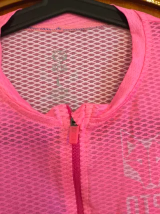 Maillot de ciclismo Stripes Fluo Pink otso