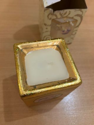 Portacandele decorativo dorato con angeli