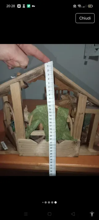 Presepio handmade:capanna, personaggi,decorazioni