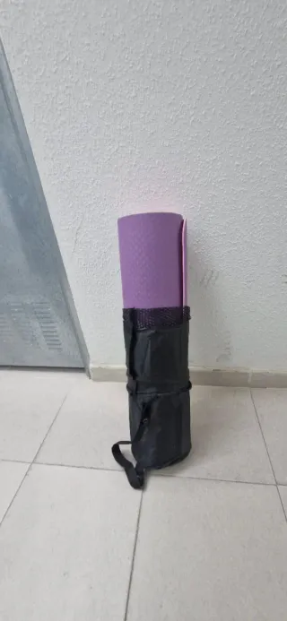 Esterilla Yoga Wueps Morada + Correa y Bolsa