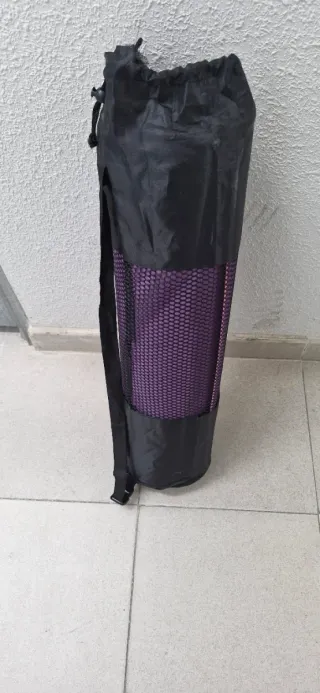 Esterilla Yoga Wueps Morada + Correa y Bolsa