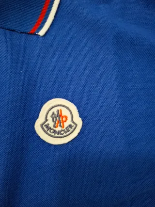 Polo Moncler Blu Taglia XL