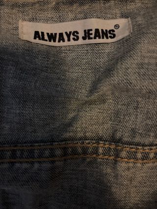 Smanicato jeans con cappuccio taglia M