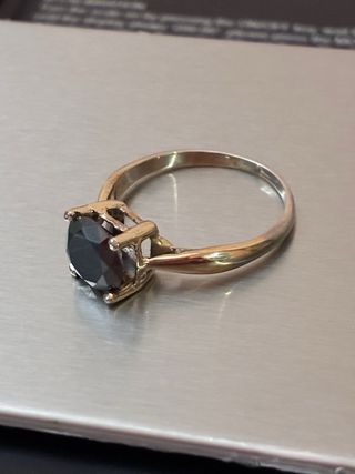 Anillo Oro 18k Diamante Negro 1.71 Ct IGL