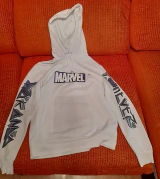 Sudadera Marvel Hombre Blanca