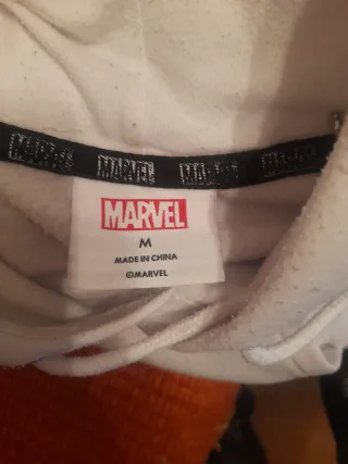 Sudadera Marvel Hombre Blanca