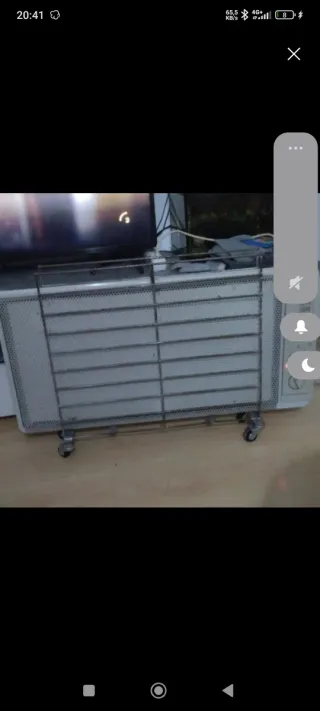 Estufa calentador eléctrico gris y blanco