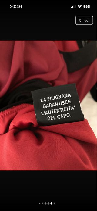 Abito La Femme rosso e nero tg M