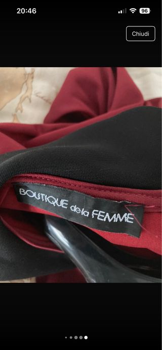 Abito La Femme rosso e nero tg M