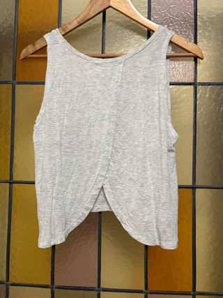 Camiseta Pull&Bear gris M But First Rebellion