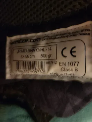 Casco de esquí infantil naranja 53-56 cm Con gafas