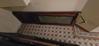 Puerta doble madera maciza