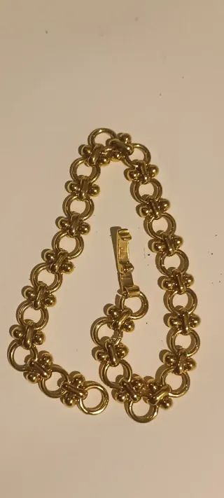 3 Pulseras Chapadas en Oro