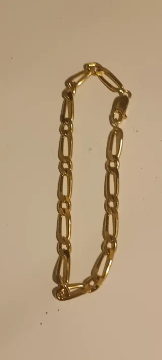 3 Pulseras Chapadas en Oro