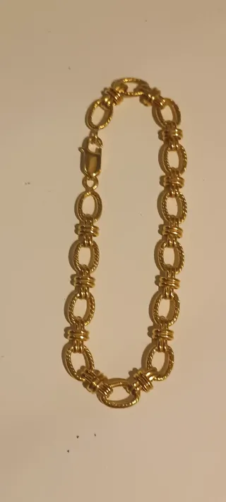 3 Pulseras Chapadas en Oro