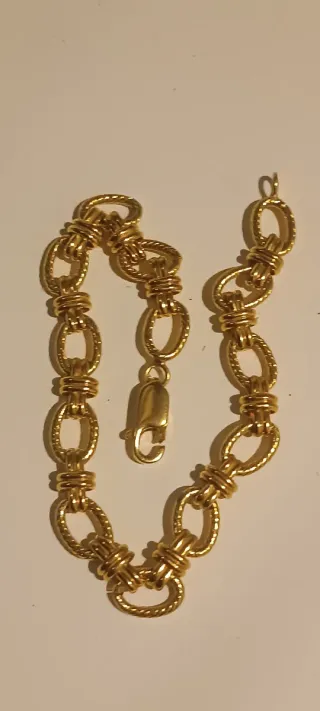 3 Pulseras Chapadas en Oro