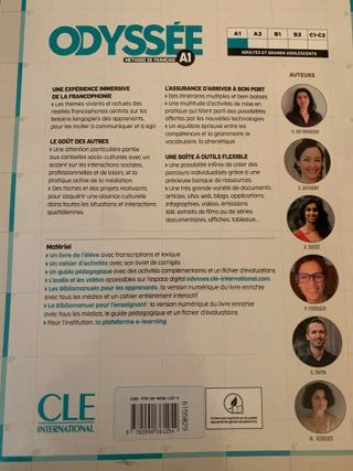 Libros de francés nivel básico Odyssée A1