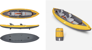 Kayak Hinchable Tribord Amarillo 2 Plazas