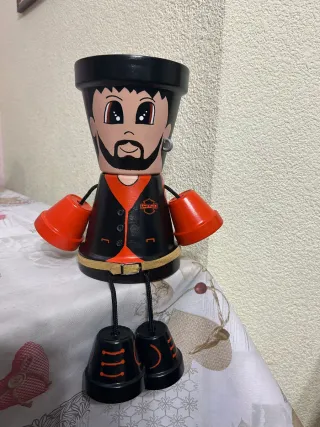 Macetas artesanales pintadas a mano