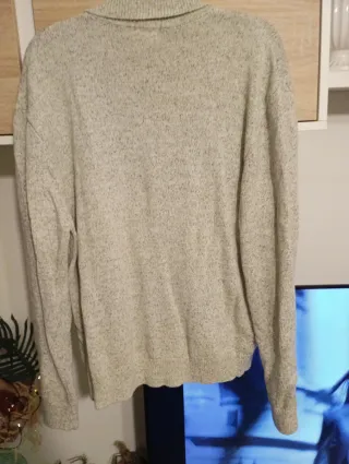 Jersey Zara tipo polo beige