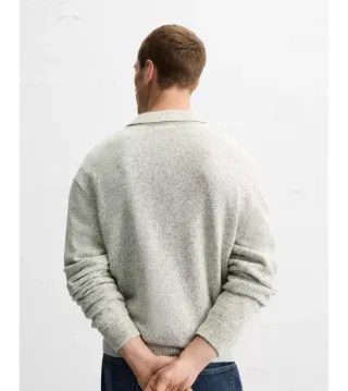 Jersey Zara tipo polo beige