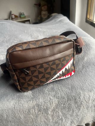 Bolso de hombro hombre estampado