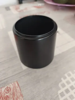 Funda cámara fotos cuero negra y accesorios