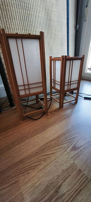 Tatami japonés + 2 lámparas