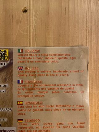 Stupenda opera, tecnica del legno di Tamburino M.