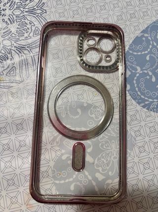 Cover iPhone 15 Rosa Glitter