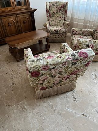 2 poltrone floreali