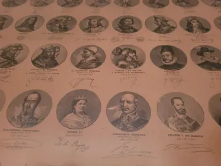 Cuadro Reyes de España