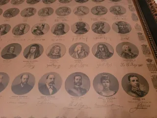 Cuadro Reyes de España