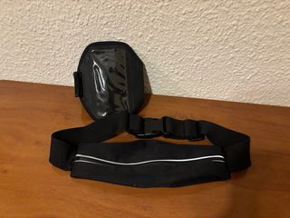 Kit Running Riñonera + Soporte para Móvil táctil
