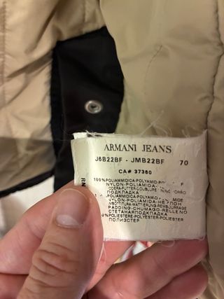 Cazadora Armani Negra Hombre Talla S