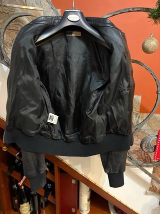 Giubbino bomber vera pelle vintage