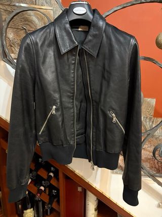 Giubbino bomber vera pelle vintage