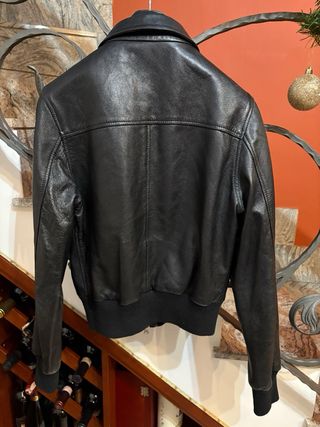 Giubbino bomber vera pelle vintage
