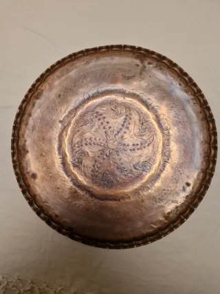 Bandeja Bronce Marroquí repujada
