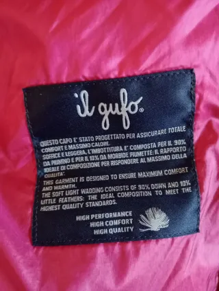 Piumino rosa scuro Il Gufo 2 anni