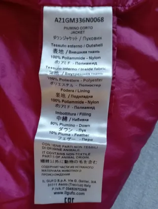 Piumino rosa scuro Il Gufo 2 anni