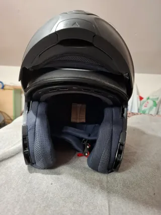 Casco de moto integral negro