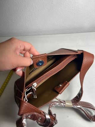 Bolso de mano marrón