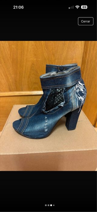Tacones vaqueros hechos a mano