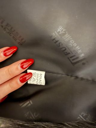 Chaleco pelo gris nuevo con etiquetas